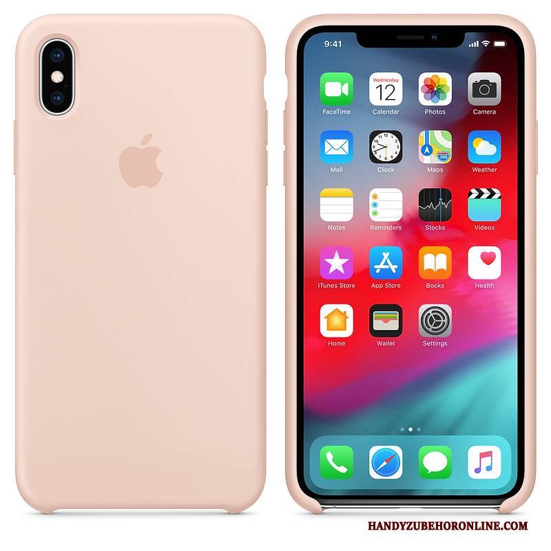 Hülle iPhone Xs Silikon Netto Rot Anti-sturz, Case iPhone Xs Schutz Handyhüllen Blau