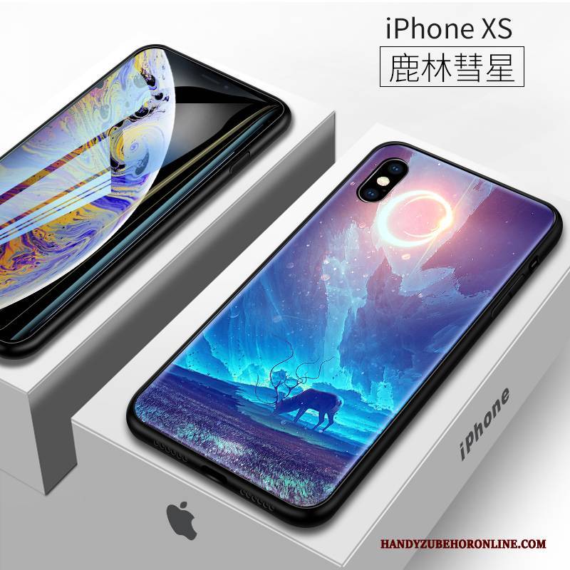 Hülle iPhone Xs Taschen Trendmarke Trend, Case iPhone Xs Schutz Lila Schlank