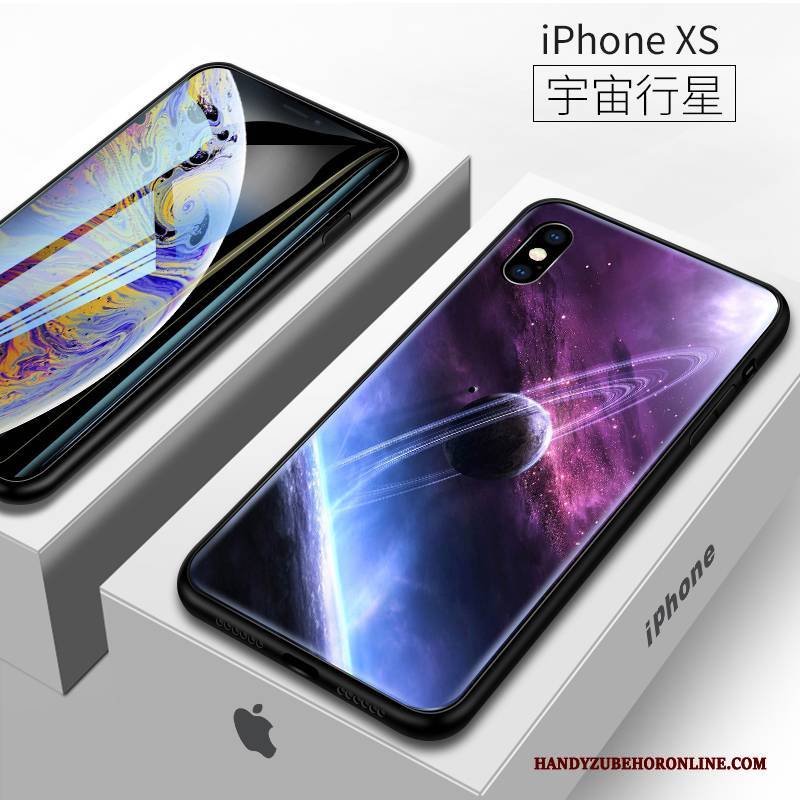 Hülle iPhone Xs Taschen Trendmarke Trend, Case iPhone Xs Schutz Lila Schlank