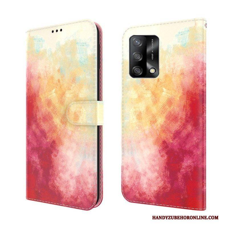 Lederhüllen Für Oppo A74 4G Aquarell