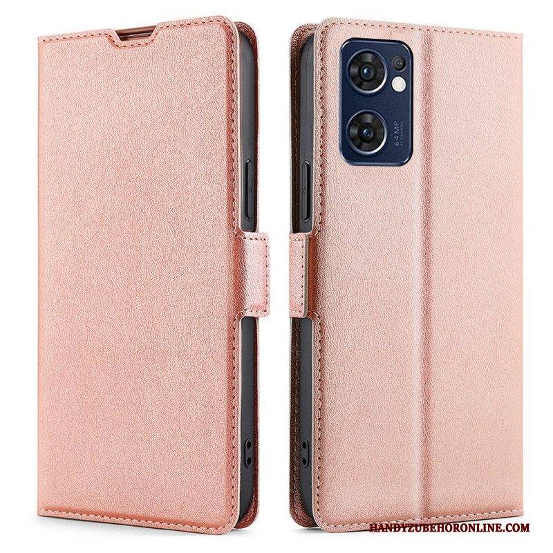 Lederhüllen Für Oppo Find X5 Lite Flip Case Klappen-doppeldesign