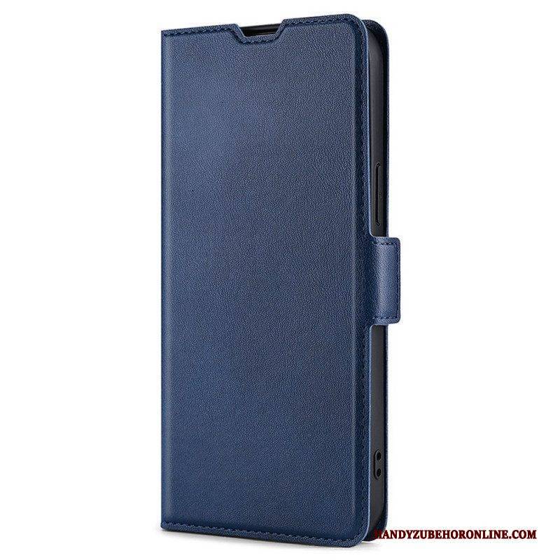 Lederhüllen Für Samsung Galaxy A13 5G / A04s Flip Case Klappen-doppeldesign