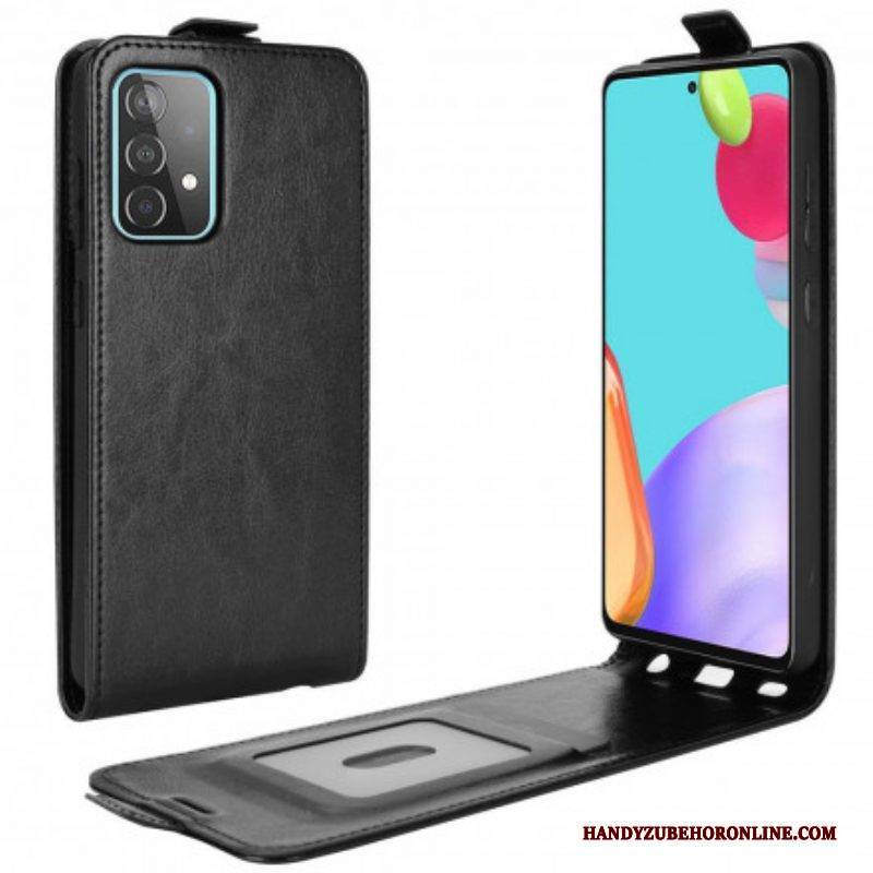 Lederhüllen Für Samsung Galaxy A52 4G / A52 5G / A52s 5G Flip Case Vertikale Klappe In Lederoptik