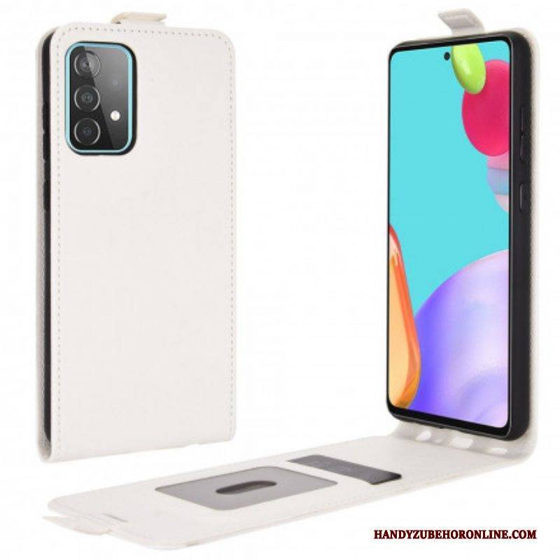 Lederhüllen Für Samsung Galaxy A52 4G / A52 5G / A52s 5G Flip Case Vertikale Klappe In Lederoptik