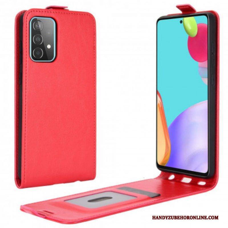 Lederhüllen Für Samsung Galaxy A52 4G / A52 5G / A52s 5G Flip Case Vertikale Klappe In Lederoptik