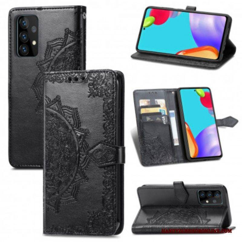 Lederhüllen Für Samsung Galaxy A52 4G / A52 5G / A52s 5G Mandala-mittelalter