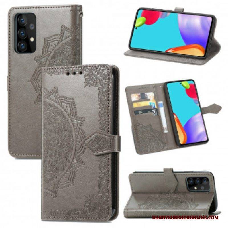 Lederhüllen Für Samsung Galaxy A52 4G / A52 5G / A52s 5G Mandala-mittelalter