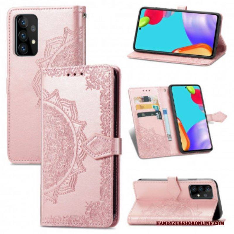 Lederhüllen Für Samsung Galaxy A52 4G / A52 5G / A52s 5G Mandala-mittelalter