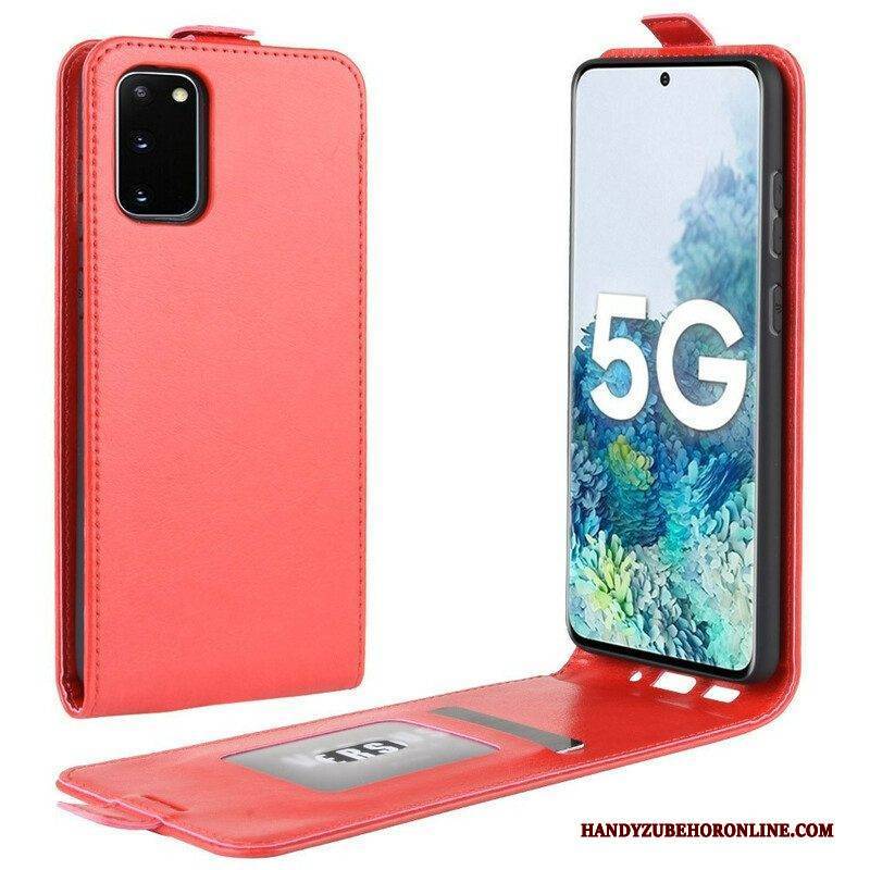 Lederhüllen Für Samsung Galaxy S20 FE Flip Case Faltender Ledereffekt