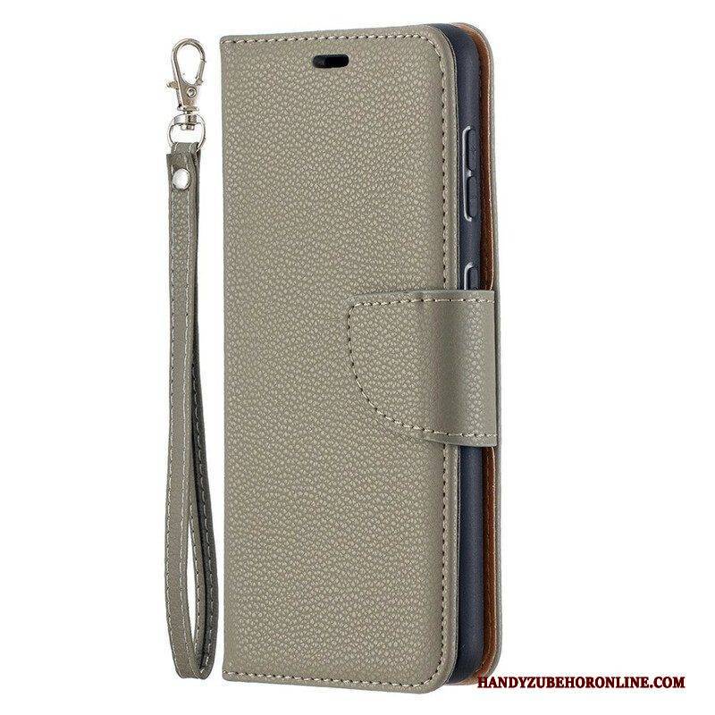 Lederhüllen Für Samsung Galaxy S21 5G Flip Case Lychee Rabat Oblique