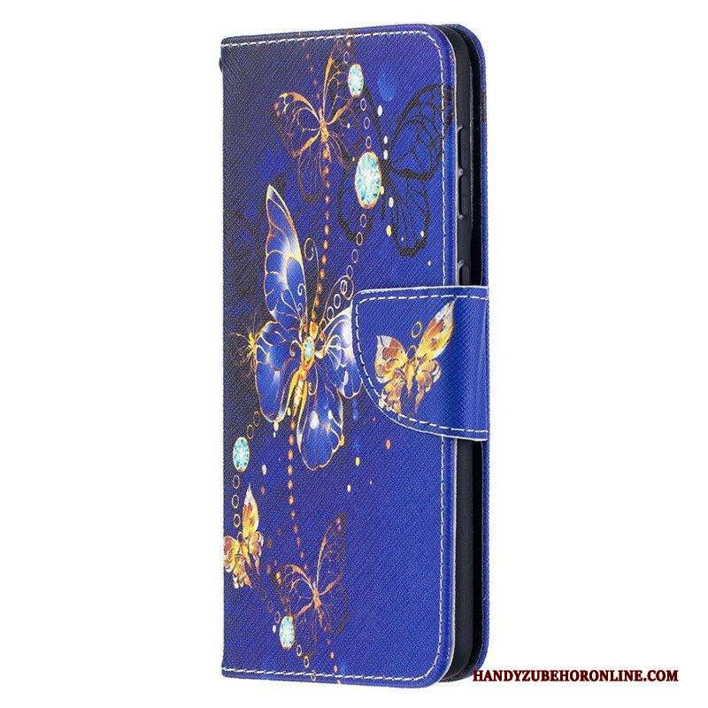 Lederhüllen Für Samsung Galaxy S21 5G Schmetterlingskönige
