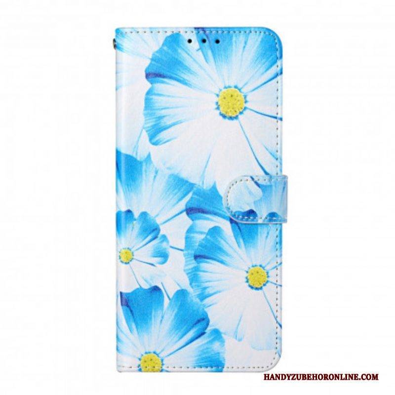 Lederhüllen Für Samsung Galaxy S21 Ultra 5G Verrückte Blumen