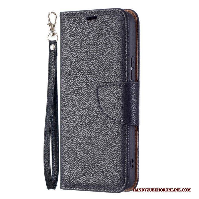 Lederhüllen Für Samsung Galaxy S22 5G Flip Case Lychee Rabat Oblique