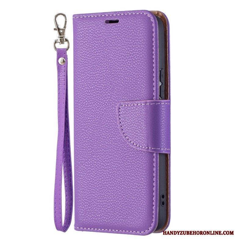 Lederhüllen Für Samsung Galaxy S22 5G Flip Case Lychee Rabat Oblique