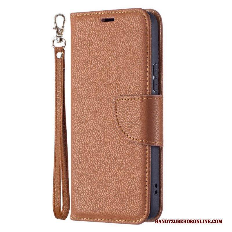 Lederhüllen Für Samsung Galaxy S22 5G Flip Case Lychee Rabat Oblique