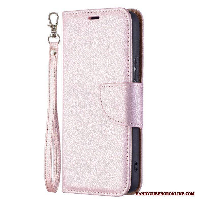 Lederhüllen Für Samsung Galaxy S22 5G Flip Case Lychee Rabat Oblique