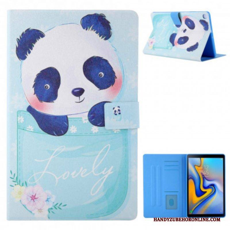 Lederhüllen Für Samsung Galaxy Tab A7 (2020) Süßer Panda