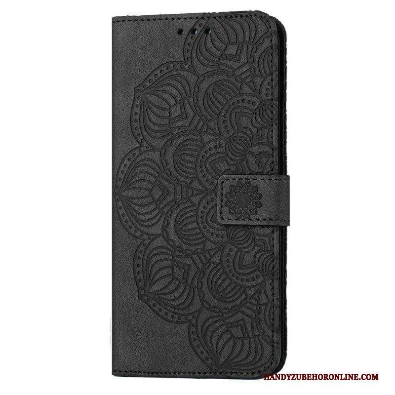 Lederhüllen Für Xiaomi 12T / 12T Pro Mit Kordel Riemchen-barock-mandala