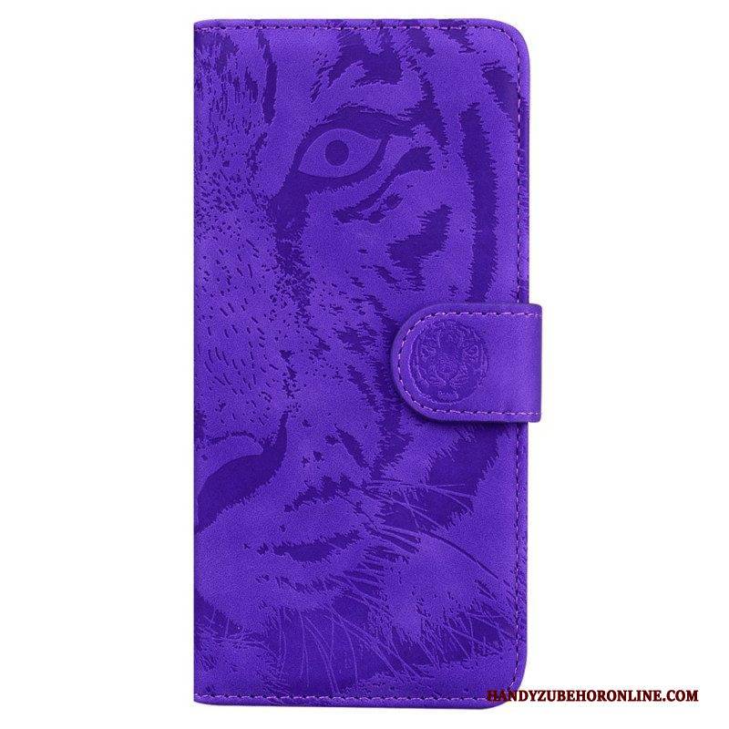 Lederhüllen Für Xiaomi 13 Pro Mit Kordel Riemchen-tiger-print