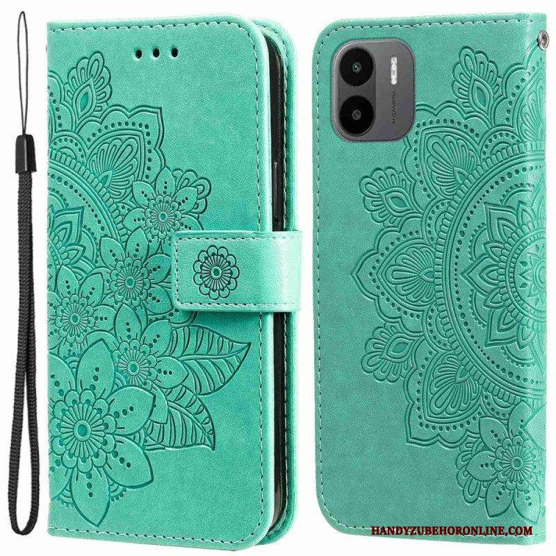 Lederhüllen Für Xiaomi Redmi A1 Blumen-mandala