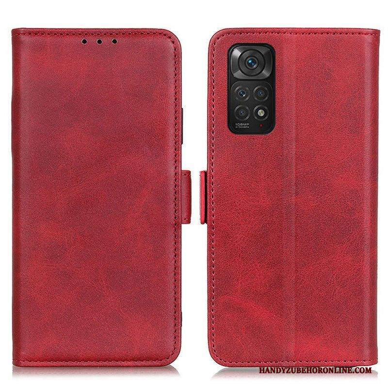 Lederhüllen Für Xiaomi Redmi Note 11 / 11S Flip Case Doppelte Klappe