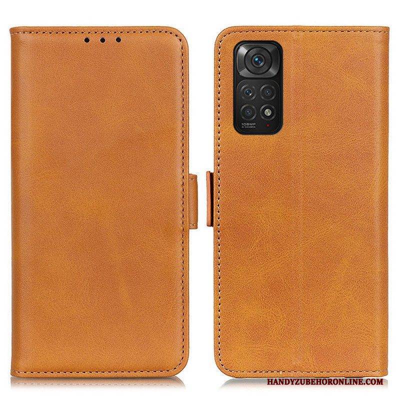 Lederhüllen Für Xiaomi Redmi Note 11 / 11S Flip Case Doppelte Klappe