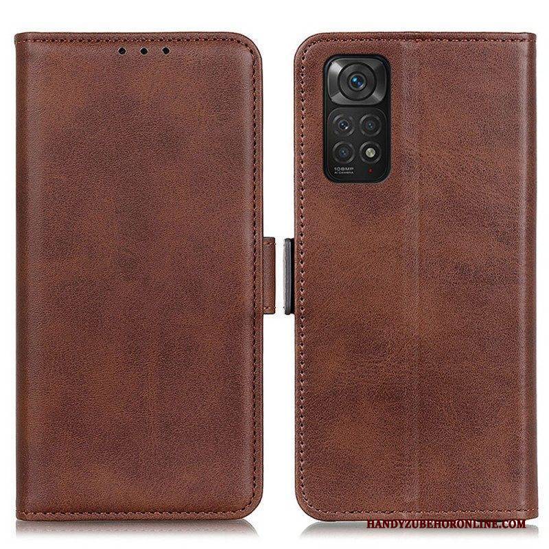 Lederhüllen Für Xiaomi Redmi Note 11 / 11S Flip Case Doppelte Klappe