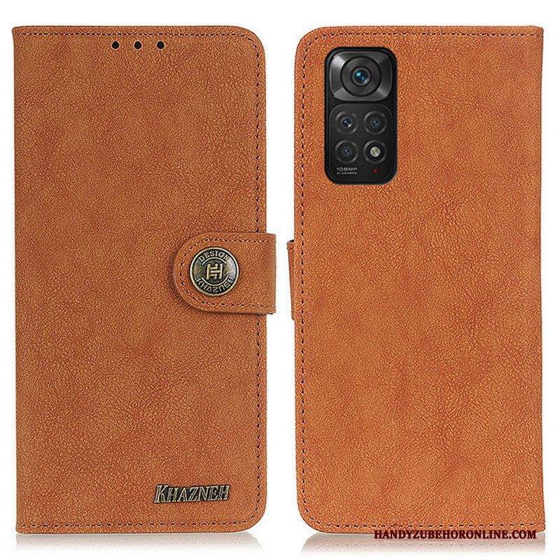 Lederhüllen Für Xiaomi Redmi Note 11 / 11S Khazneh Retro Spaltleder