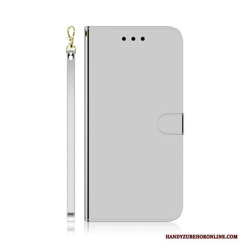 Lederhüllen Für Xiaomi Redmi Note 11 / 11S Spiegelabdeckung Aus Kunstleder