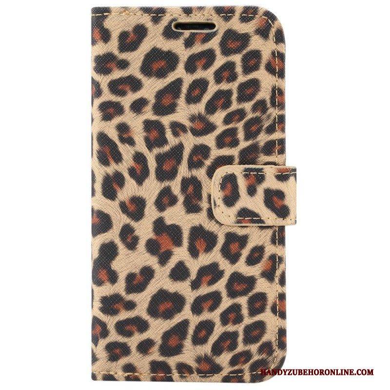 Lederhüllen Für iPhone 14 Leopard