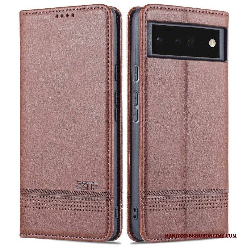 Schutzhülle Für Google Pixel 6 Pro Flip Case Azns Leder-styling