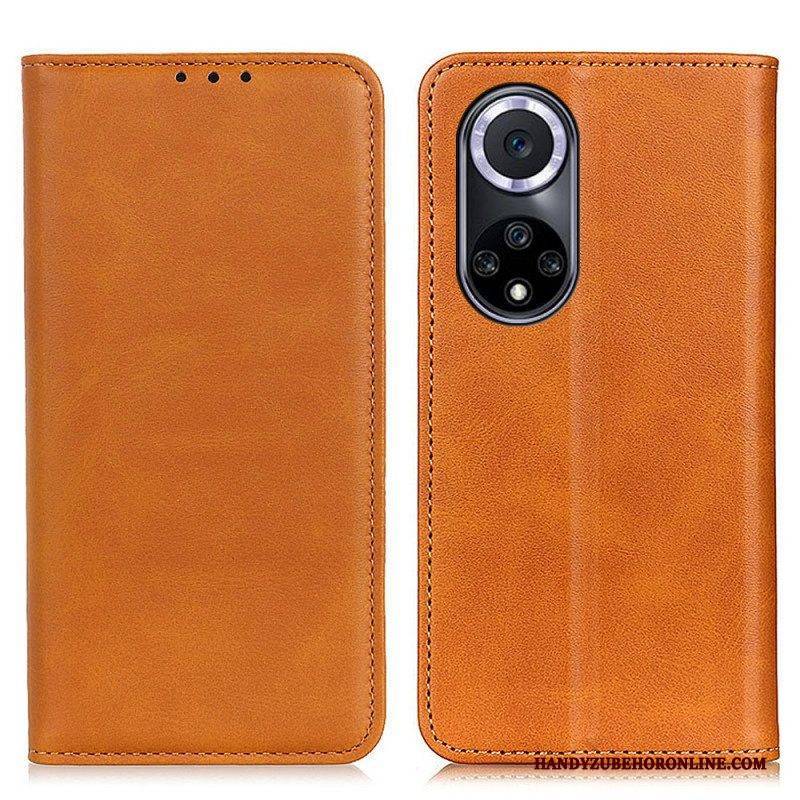 Schutzhülle Für Honor 50 Flip Case Elegantes Spaltleder