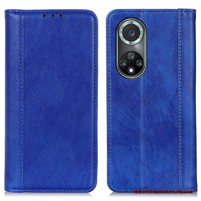 Schutzhülle Für Honor 50 Pro Flip Case Pro Elegance Split-litschi-leder