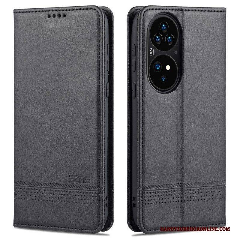 Schutzhülle Für Huawei P50 Pro Flip Case Azns Leder-styling