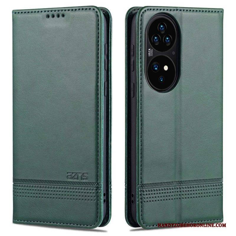 Schutzhülle Für Huawei P50 Pro Flip Case Azns Leder-styling