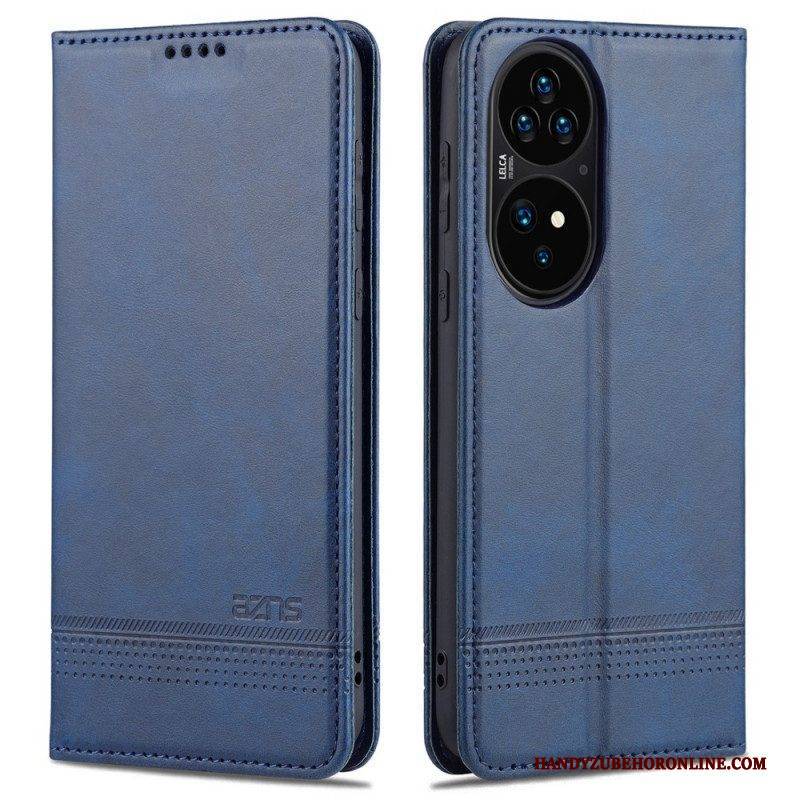 Schutzhülle Für Huawei P50 Pro Flip Case Azns Leder-styling