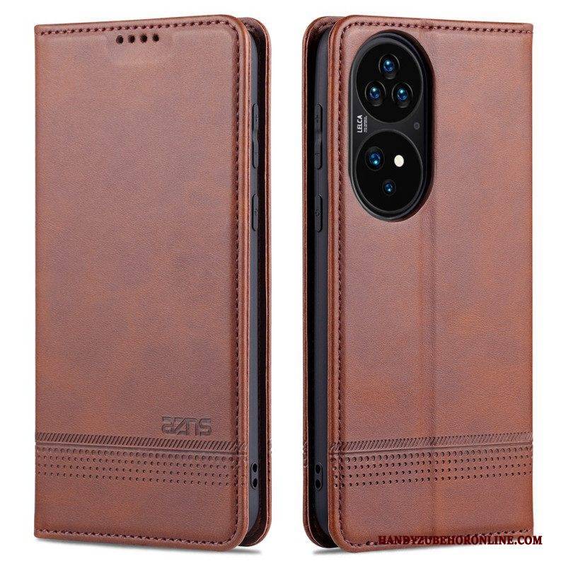 Schutzhülle Für Huawei P50 Pro Flip Case Azns Leder-styling