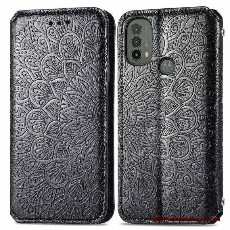 Schutzhülle Für Moto E40 / E30 / E20 Flip Case Mandala