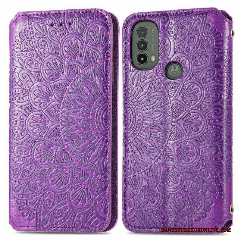 Schutzhülle Für Moto E40 / E30 / E20 Flip Case Mandala