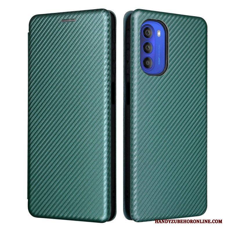 Schutzhülle Für Moto G51 5G Flip Case Farbiges Carbon-silikon