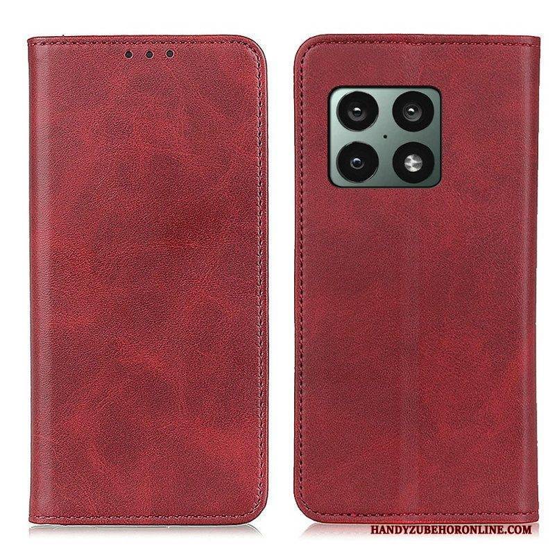 Schutzhülle Für OnePlus 10 Pro 5G Flip Case Elegantes Spaltleder