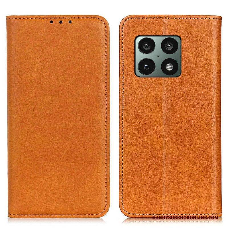 Schutzhülle Für OnePlus 10 Pro 5G Flip Case Elegantes Spaltleder