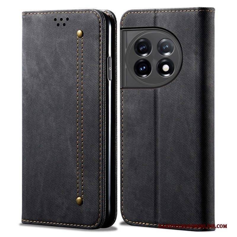 Schutzhülle Für OnePlus 11 5G Flip Case Denim-stoff