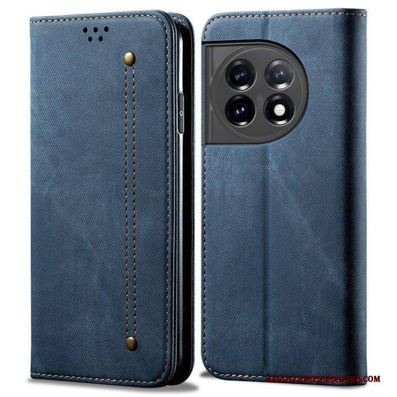 Schutzhülle Für OnePlus 11 5G Flip Case Denim-stoff