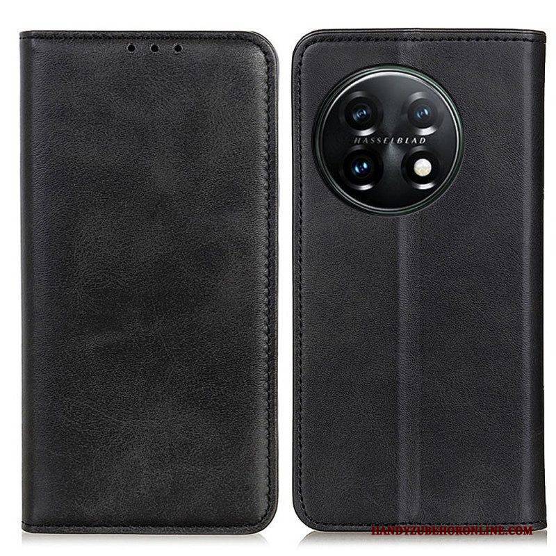 Schutzhülle Für OnePlus 11 5G Flip Case Elegantes Spaltleder