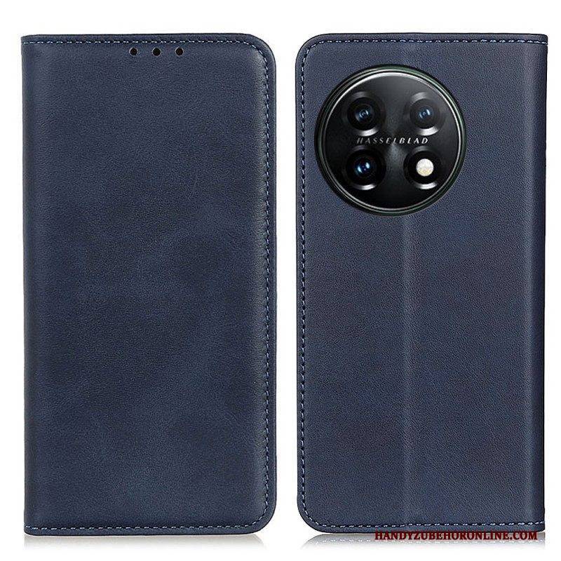 Schutzhülle Für OnePlus 11 5G Flip Case Elegantes Spaltleder