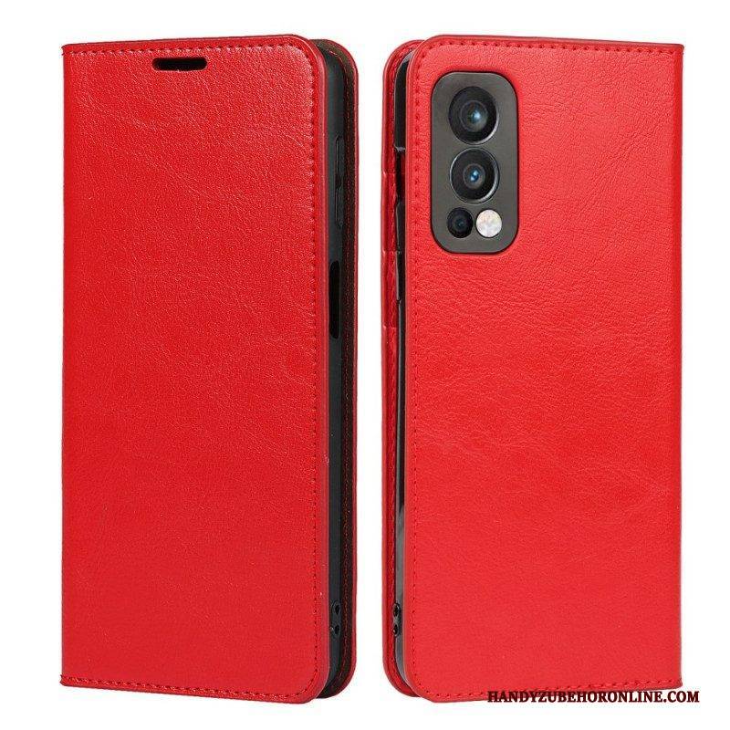 Schutzhülle Für OnePlus Nord 2 5G Flip Case Echtes Leder