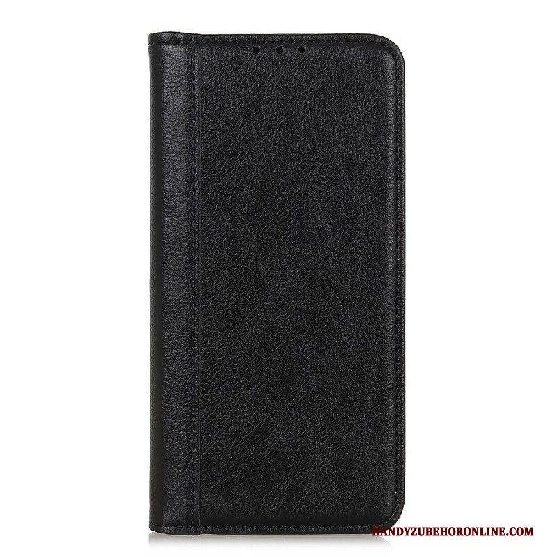 Schutzhülle Für OnePlus Nord 2 5G Flip Case Version Aus Litschi-spaltleder