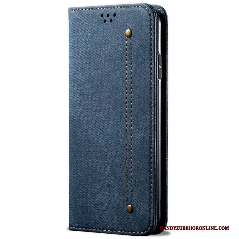 Schutzhülle Für OnePlus Nord 2T 5G Flip Case Denim-stoff