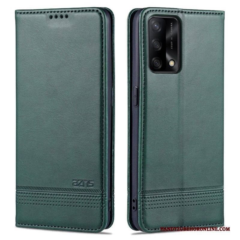 Schutzhülle Für Oppo A74 4G Flip Case Azns-kunstleder